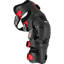 Alpinestars RK-7 Plasma, Knie Orthesen - Schwarz/Rot - XL