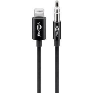 Goobay Audiokabel 66805, 1m, 3,5mm Klinke / Lightning, Stereo