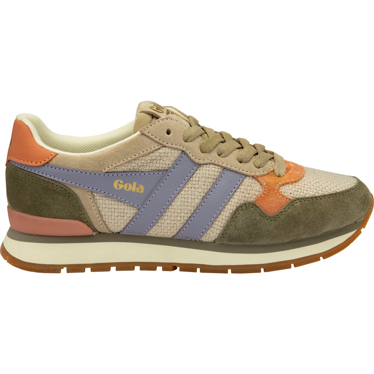 Gola Colorado Sneaker Women bone/khaki/lavender (FN) 5 CLB736-FN-5-bonekhakilavender