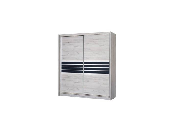 SCHWEBETÜRENSCHRANK RIVEN 203/215/61 cm 2-türig Braun