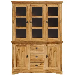 Vitrine Guru 140x200x45 aus Mangoholz