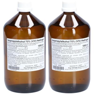 Isopropylalkohol 70% Hedinger 2x 2x1000 ml Lösung