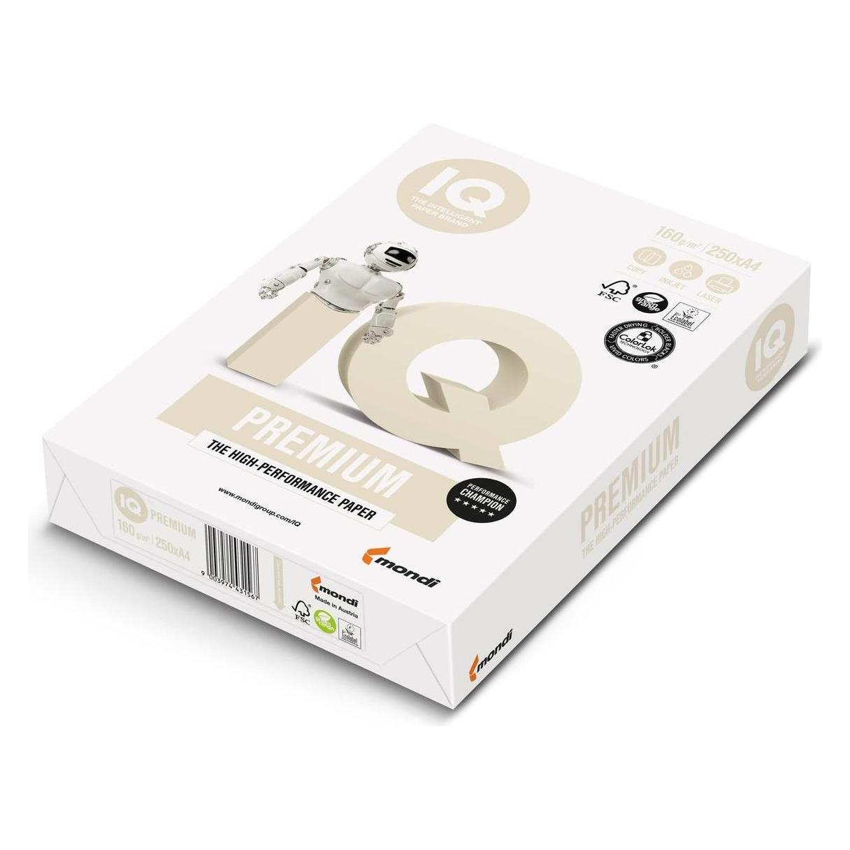 Mondi 634233 IQ Premium - A4, 160g/m2, 1 (A4, 250 Blätter, 160 g/m²) (53472814)