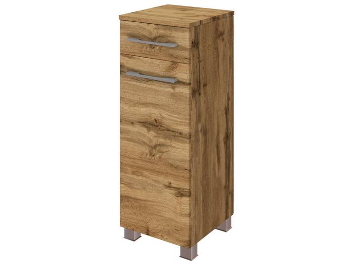 Basera® Unterschrank Emina 30 cm breit Wotaneiche, Badezimmermöbel