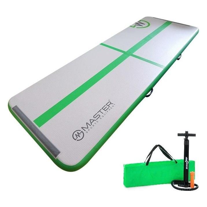 Master Dmuchany materac gimnastyczny MAS-B860-Gzreen 300 cm x 100 cm x 10 cm zielony (47784293)