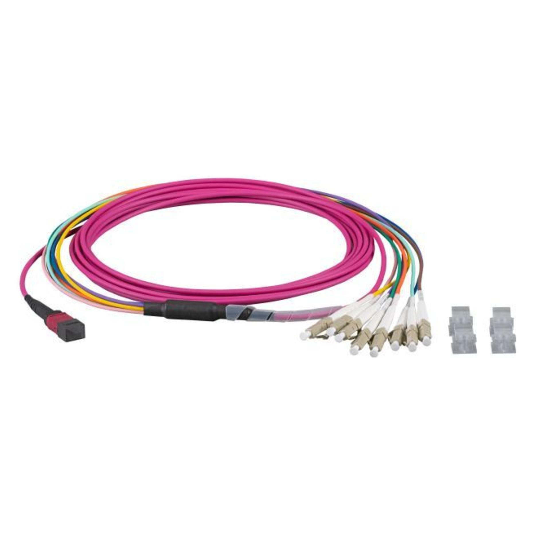 EFB Elektronik MTP-F/LC 8-Fasermatrix Patchkabel OM4,LSZH erika-violett, 10m, Anwendung: Geeignet f (10 m) (MTPF08LCOM4-10)