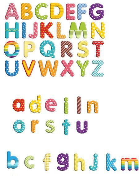Magnet Buchstaben, 100 Stück
