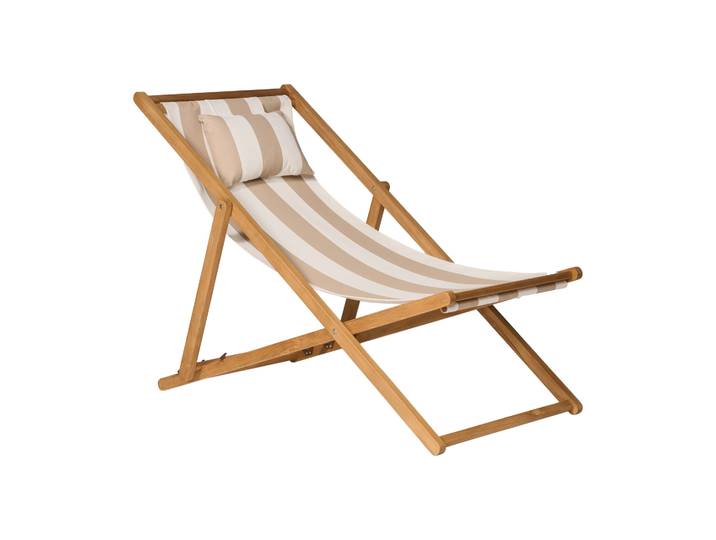 1898 Chaise longue Lyckesand Teak-beige