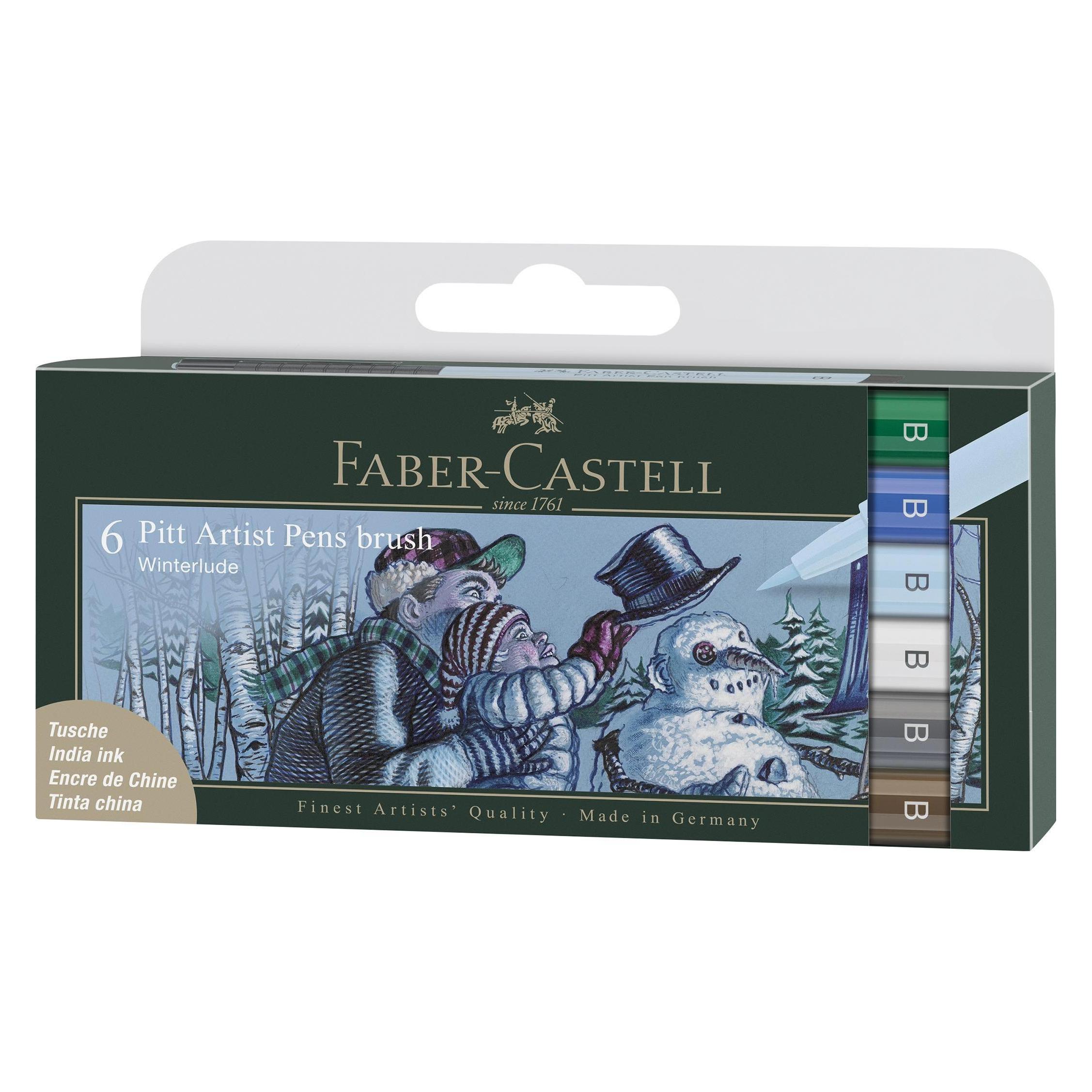 Faber-Castell Tuschestift PITT Artist Pen Winter 6 Stück (6x) (167176)
