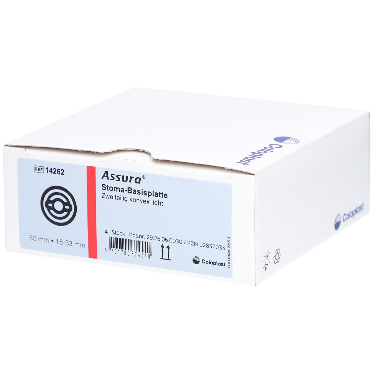 Assura Basisp.kon.light Rr50 15-33mm m.Gürtelb. 4 St Basisplatte