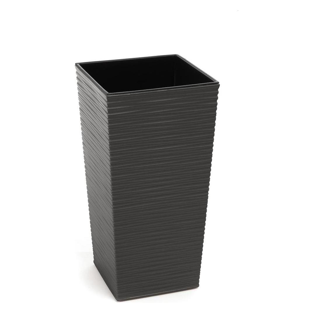 Lamela Blumentopf 590-50, Kunststoff, Ø 30 cm, grau (590-50)