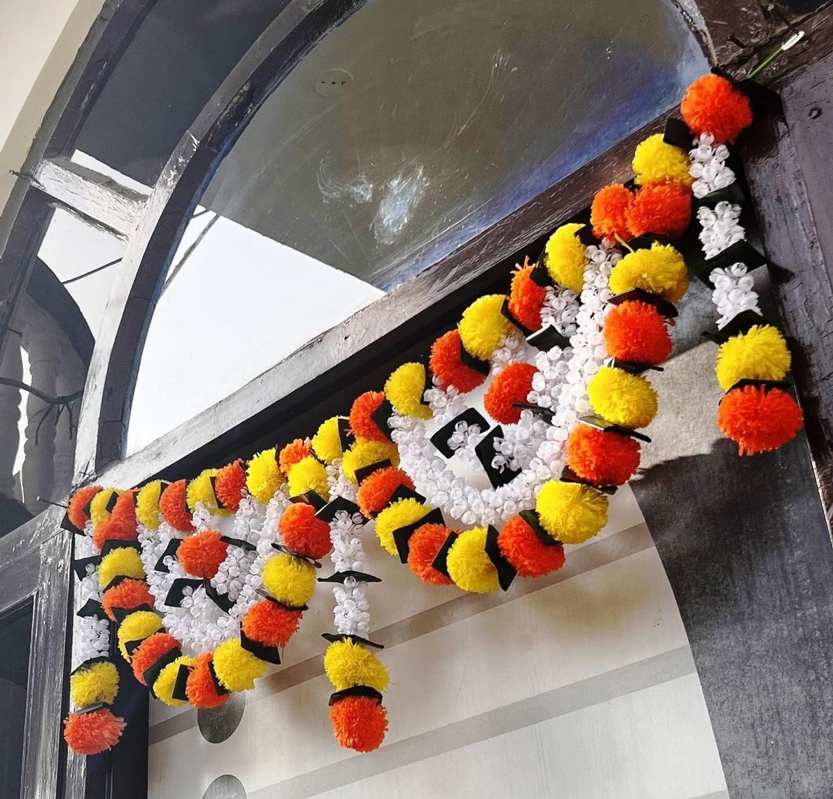 Veelkleurige Kunstmatige Goudsbloem Slinger van 100 cm voor Feestelijke Decoratie