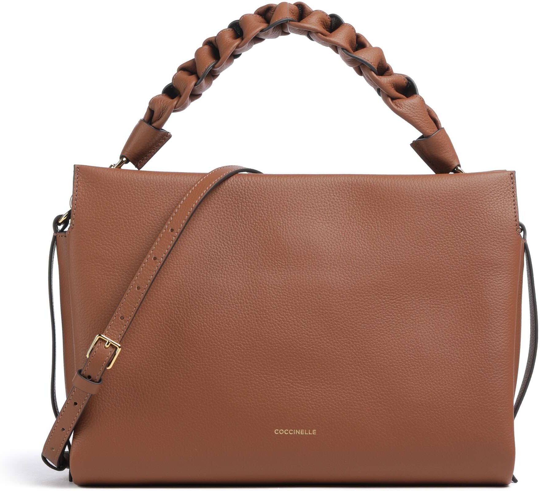Coccinelle Boheme Grana Double Beuteltasche aus Leder, braun