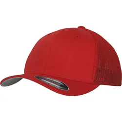 FLEXFIT Unisex Flexfit Mesh Trucker Kappe Netz Cap 6511 red S/M