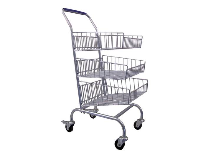 Chariot courrier 3 paniers - charge 45 kg