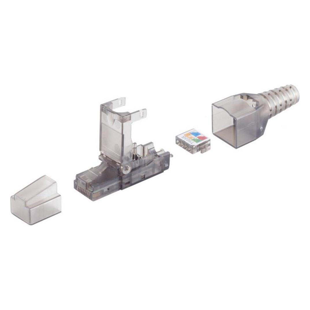 Shiverpeaks -BASIC-S--Netzwerkstecker, cat. 6A Tool-less RJ45 Stecker, werkzeuglos, UTP (UTP, CAT6a, 51.00 m) (BS08-51002)