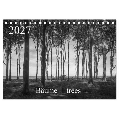 Bäume trees 2027 (Tischkalender 2027 DIN A5 quer), CALVENDO Monatskalender