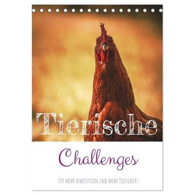 Tierische Challenges: Für mehr Bewusstsein und mehr Tierschutz (Tischkalender 2027 DIN A5 hoch), CALVENDO Monatskalender