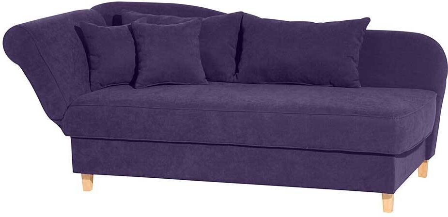 Pharao24.de Recamiere in Violett Velours