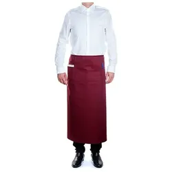 MONOUSO - Schürze Fransösisch mit 2 Tasche Winrot 90x110cm  (1 Stück)