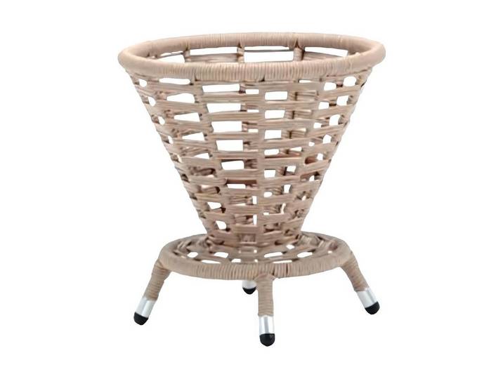 JVmoebel Couchtisch Beige Runder Couchtisch aus Rattan für stilvolle Wohnlandschaften (Couchtisch), Made in Europa