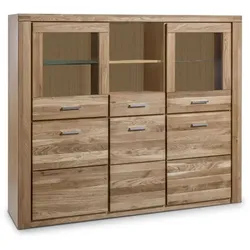 Elfo Highboard Tabea Holz Braun Wildeiche