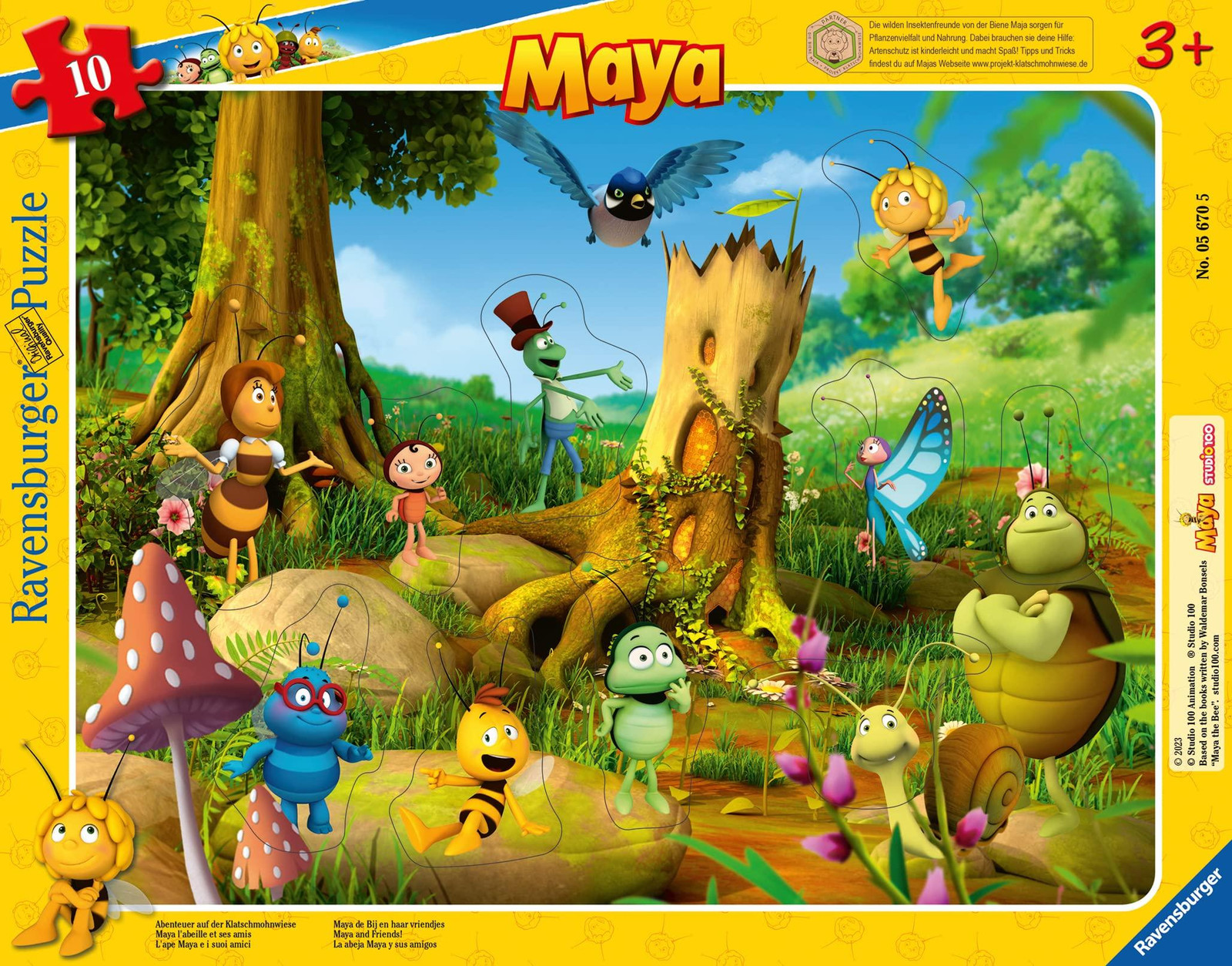 Ravensburger Puzzel voor kinderen: Avontuur op de klaprozenweide