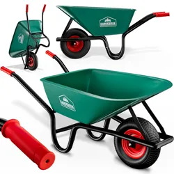Gardebruk Monzana Schubkarre 100 Liter Bauschubkarre bis 250kg Gartenschubkarre