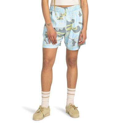 Shorts ELEMENT "Chillin 13.4", Damen, Gr. S, Normalgrößen, blau (pop gelbblau), Obermaterial: 100% Baumwolle., Hosen Shorts