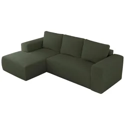 ECKSOFA TRENTINO L Grün Boucle - Links