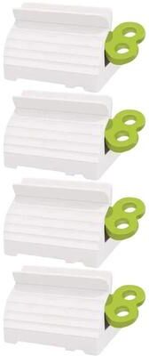 Uplift Essentials Premium Manual Rolling Toothpaste And Tube Squeezer Stand (1 Piece) green