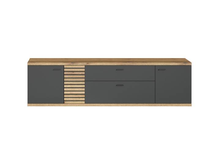 TV-Lowboard - Farbe: anthrazit - Material: MDF - 84
