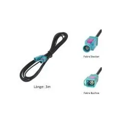 Dietz 8477 Antennenverlängerung FAKRA Stecker-FAKRA Buchse, 300 cm