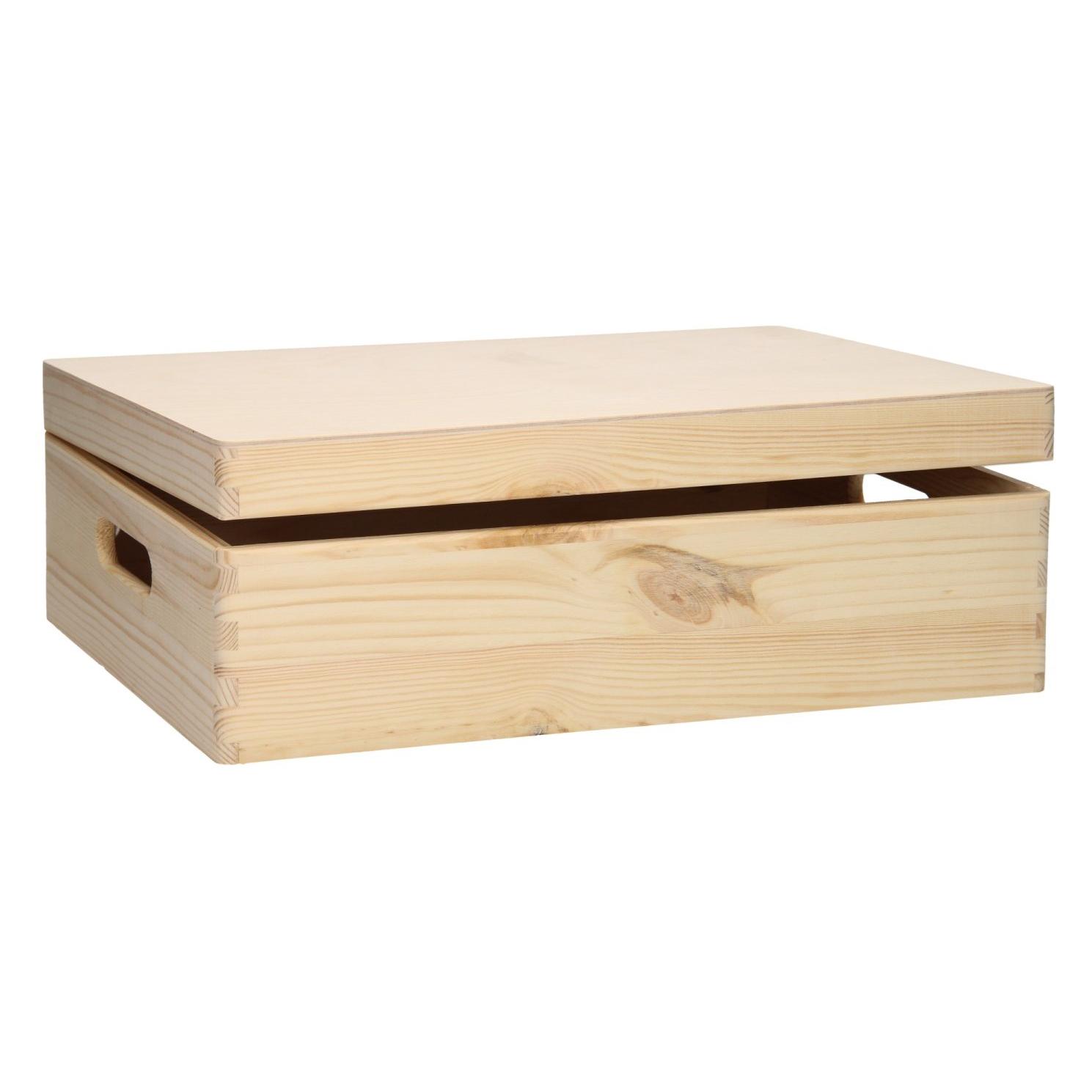 Playwood Aufbewahrungsbox Rechteckklappe Deckel Kiefer (2490299)