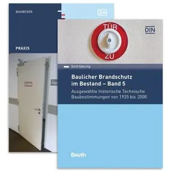 Baulicher Brandschutz im Bestand 2 Bände, Fachbücher von Gerd Geburtig, DIN e.V.