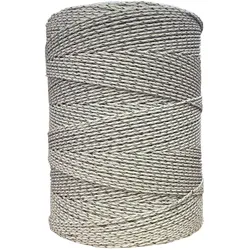 Weidezaunlitze Premium - weiß/braun - 1000 m, 9 Leiter