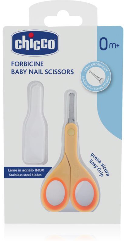 Chicco Baby Nail Scissors ciseaux à bout arrondi pour bébé 0 m+ 1 pcs