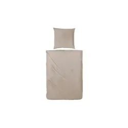 Satin Bettwäsche-Set   ¦ braun ¦ Maße (cm): B: 135 H: 1