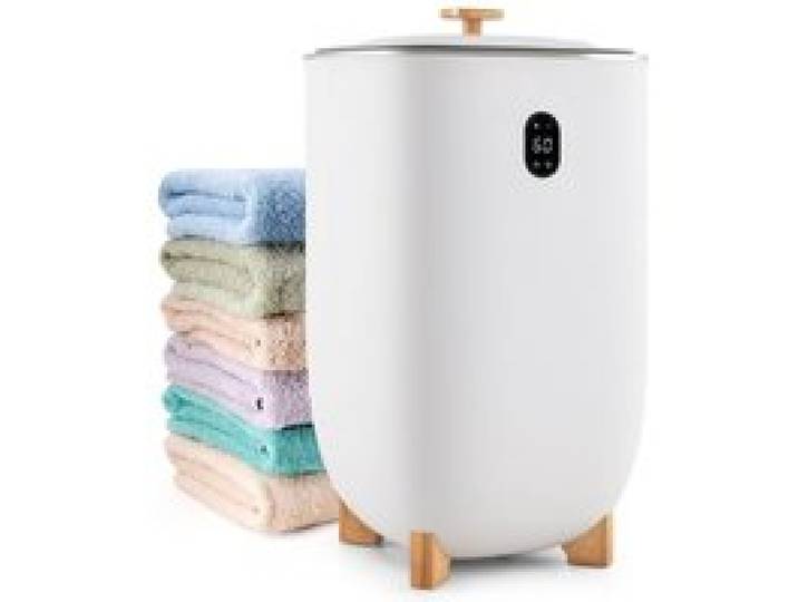 COSTWAY Chauffe Serviette Seau Chauffant 35 L avec Arrêt Automatique Minuterie&Mode Séchage Plateau à Arômes pour Peignoirs