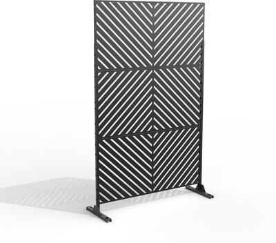 DREAMSIDEA Outdoor Free Standing Metal Privacy Screen