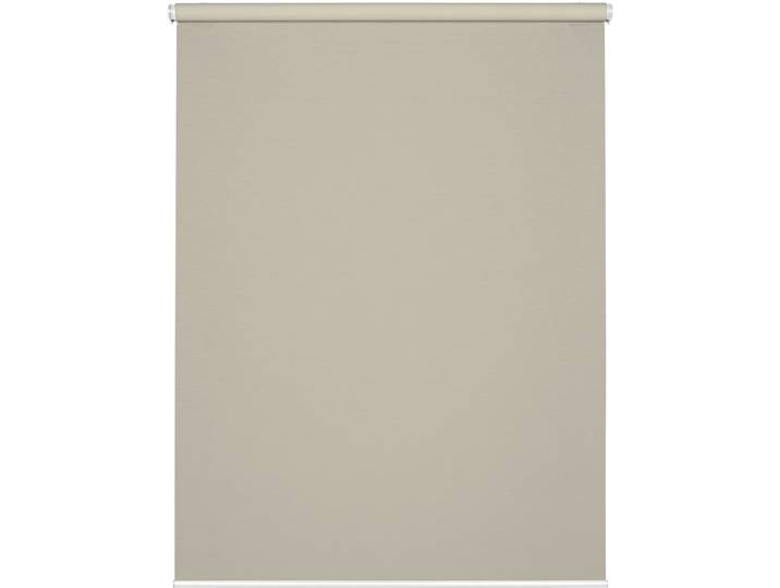 Seitenzugrollo GARDINIA Comfort Move Rollo Gr. 3, grau (taupe, weiß), B:45cm H:150cm, Polyester, Rollos, Seitenzugrollo, regulierbare Aufrollgeschwindigkeit