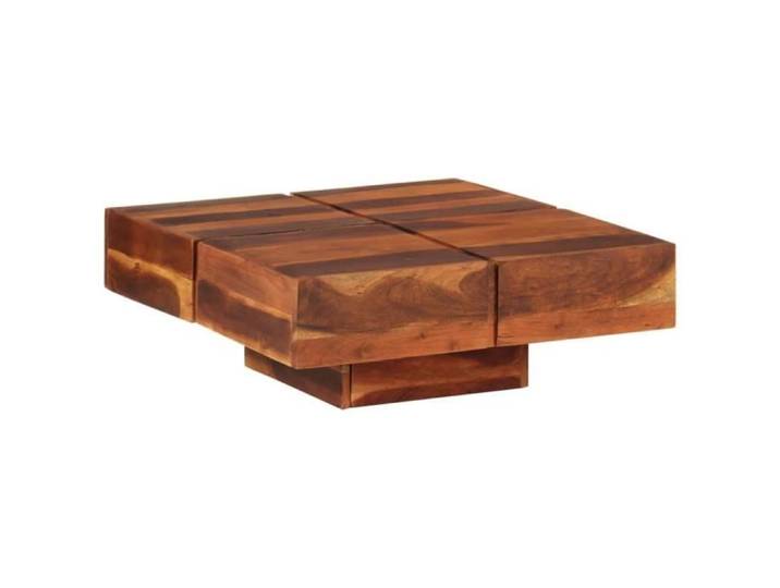 Table basse - SALUTUYA - TJ69990 - Bois d'acacia massif - 80x80x30 cm - Vintage