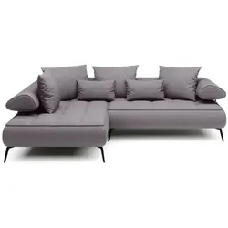Ecksofa Seledo Stoff Silver