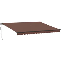 vidaXL Markise Automatisch Braun 450x350 cm