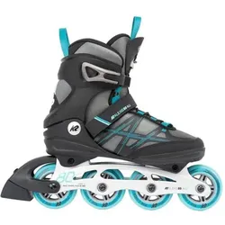 K2 Damen Inlineskates ALEXIS 80 ALU gray_cyan, Größe 37 in Grau Grau