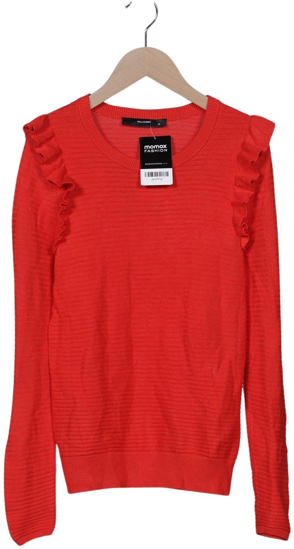 Hallhuber Damen Pullover, Rot, Gr. XS, Viskose / Synthetik - Second Hand