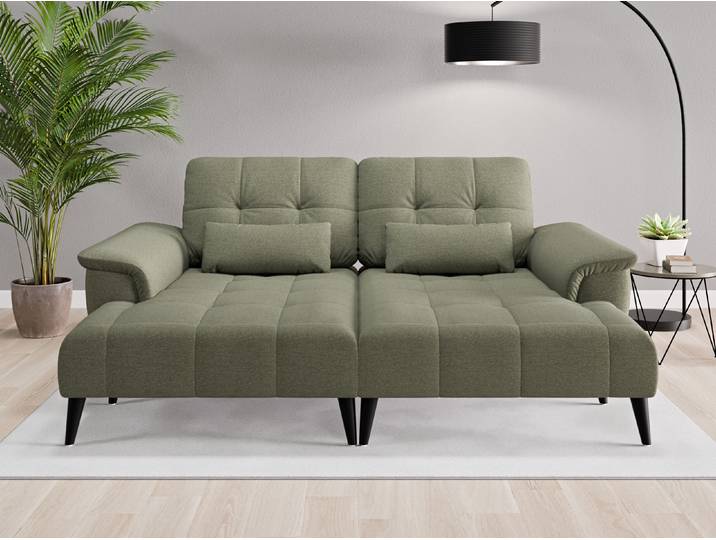 Loveseat Tokio - Grün (Farngrün) - Feiner Strukturstoff