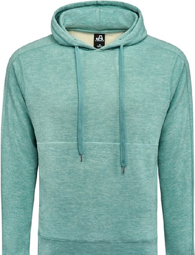 J America 8740JA Jam Adt Electric Flc Hood T-Shirt in Jade size 3XL   90% polyester, 10% spandex