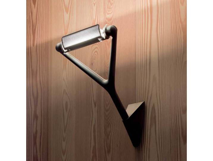 Luceplan Wandfluter Lola, dimmbar, schwarz, für Wohn- / Esszimmer, Aluminium, Design, Wandleuchte, Wandlampe Innen