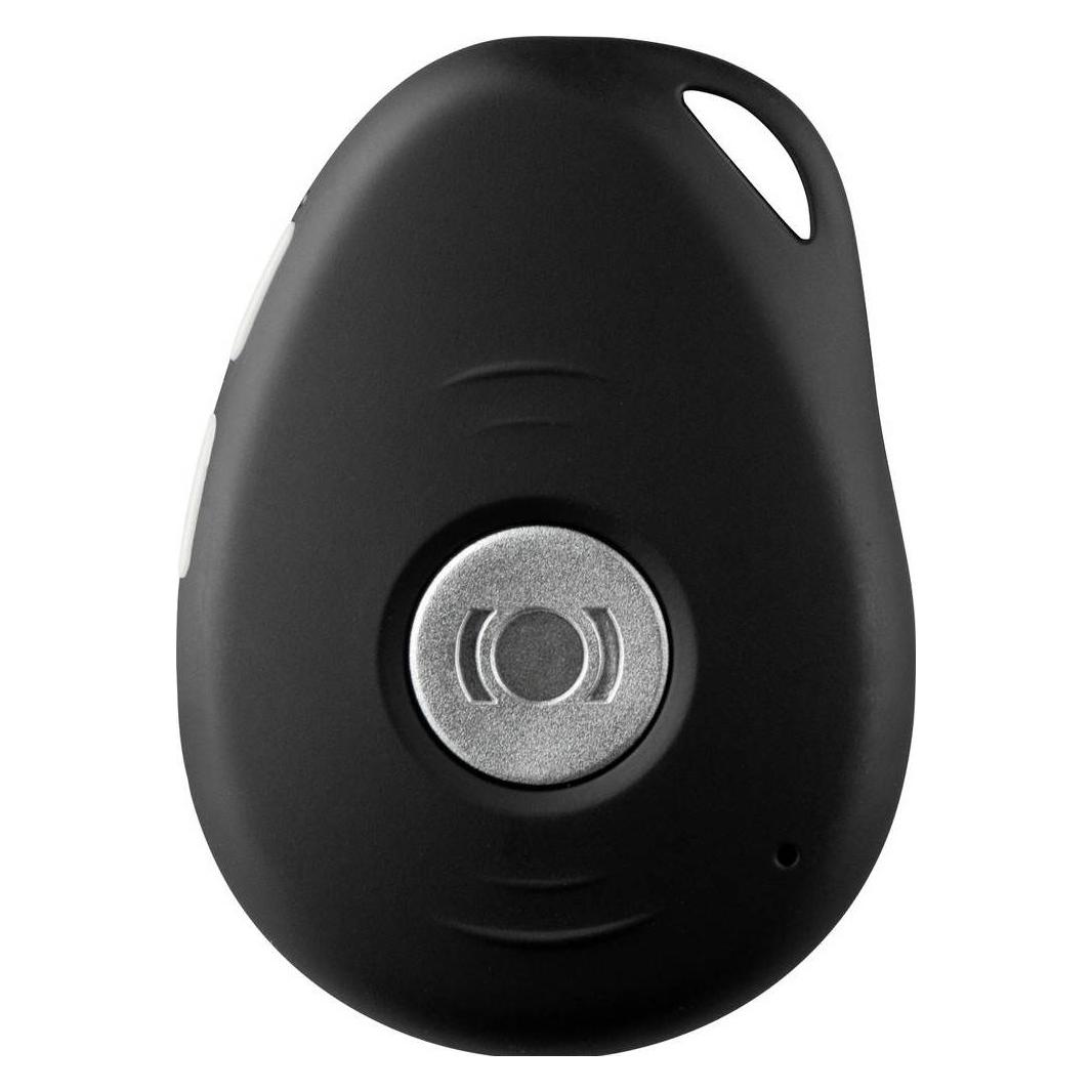 MiniFinder Pico 4G Persönlicher Alarm-Schlüsselanhänger Schwarz (Apple Find My, Google Find Hub) (GSEMFP4G)